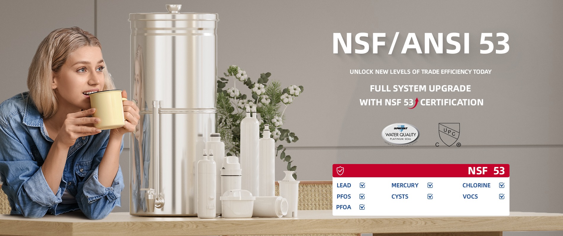 NSF53 Certification Water Filter
