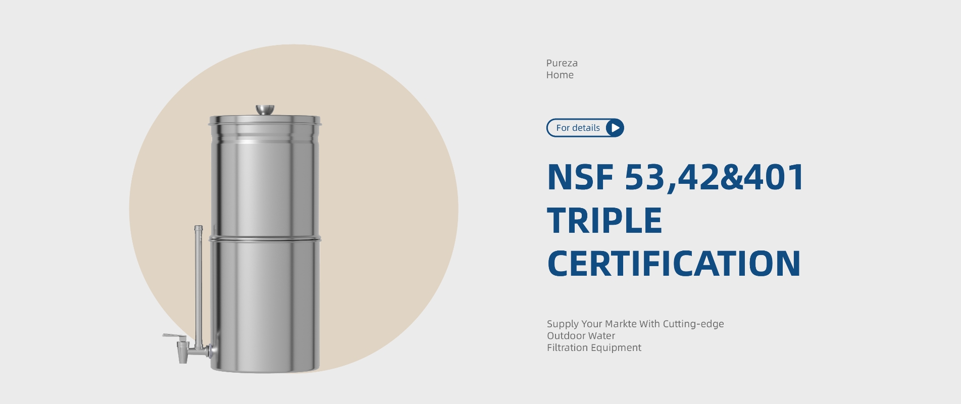 NSF 53,42&401 TRIPLE CERTIFICATION Water Filtration Equipment