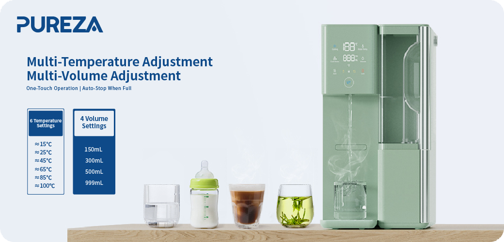 Countertop reverse osmosis water dispenser