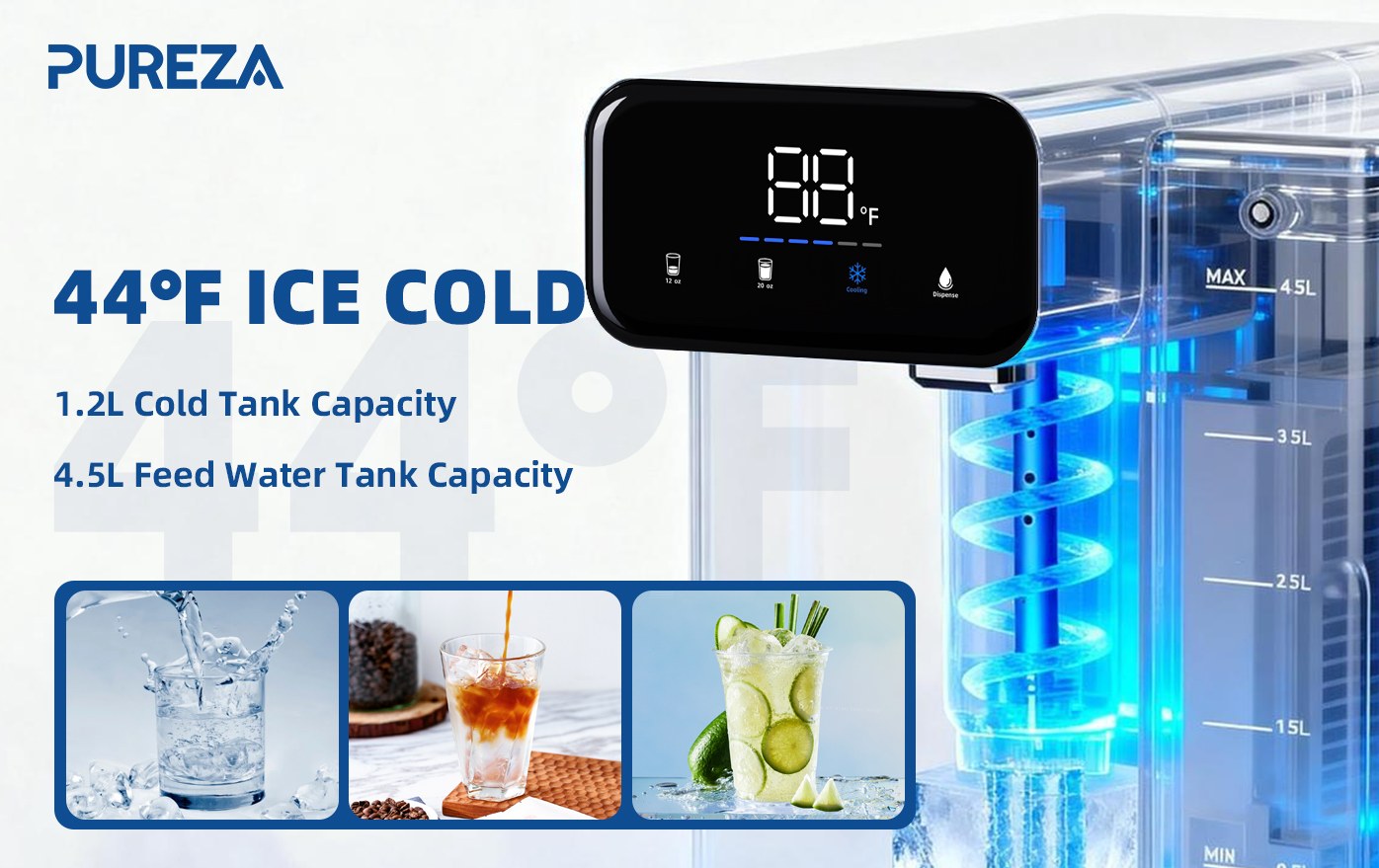 PU-T02 Countertop Cooling Water Purifier