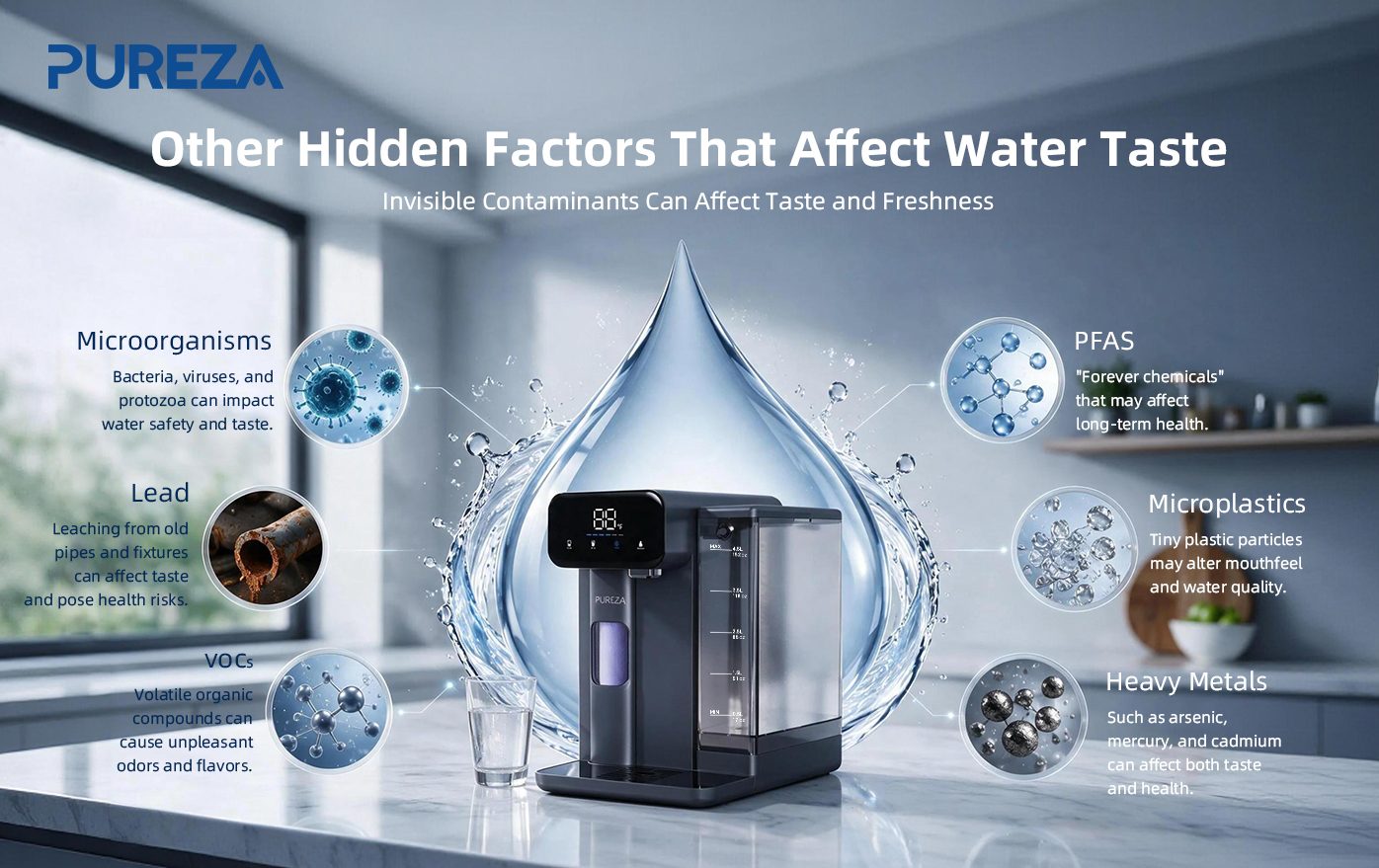 PU-T02 Countertop Cold Water Dispenser