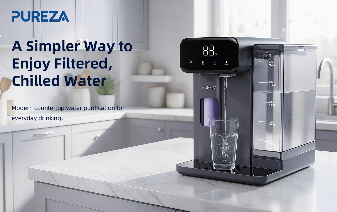 PU-T02 Countertop Cold Water Dispenser