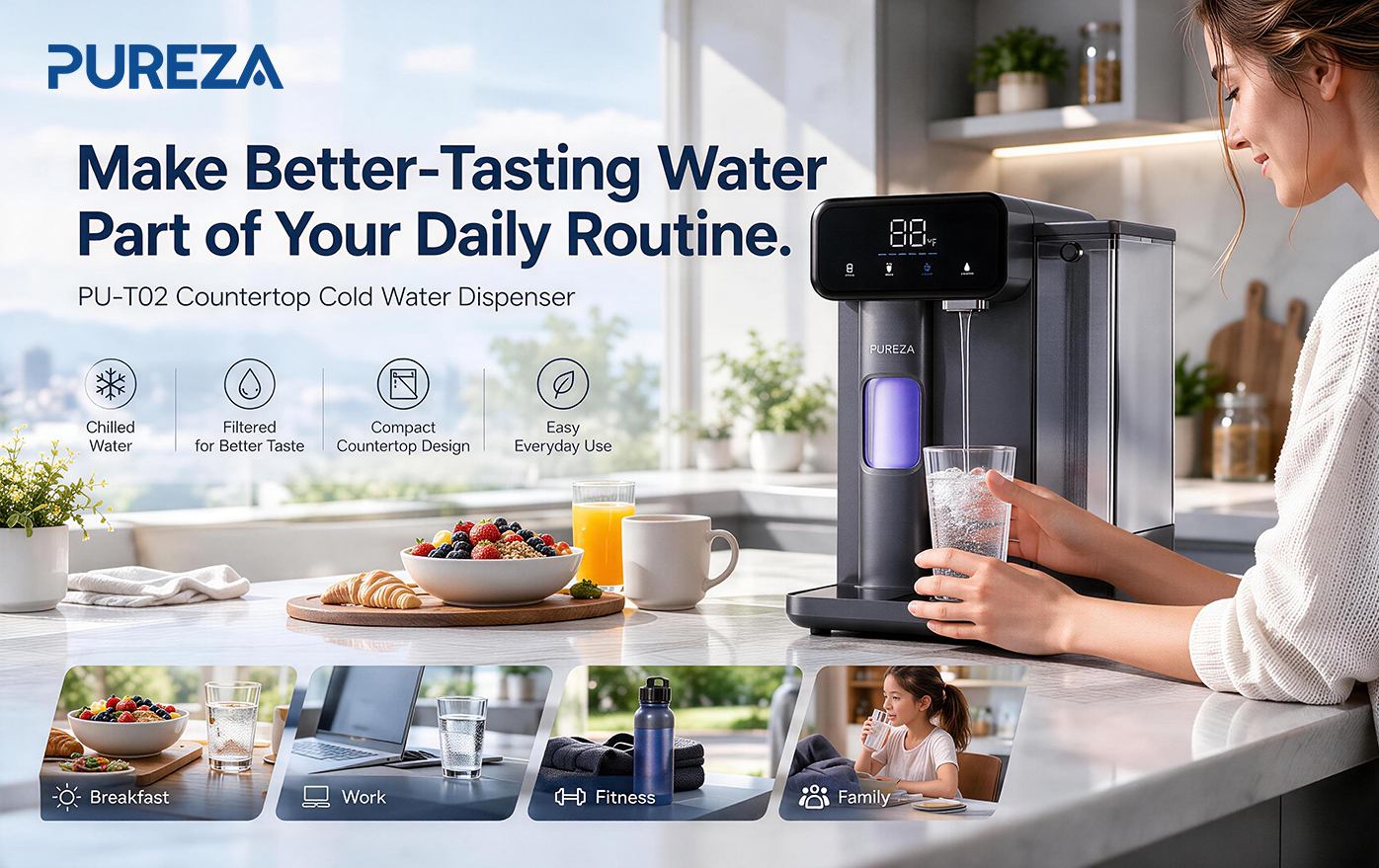 PU-T02 Countertop Cold Water Dispenser