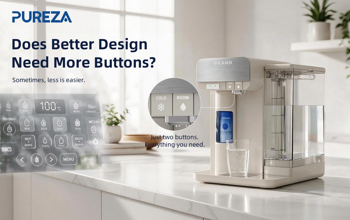 PU-T03 Countertop Cold Water Dispenser